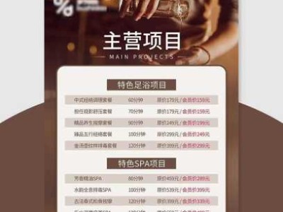 男士spa项目介绍